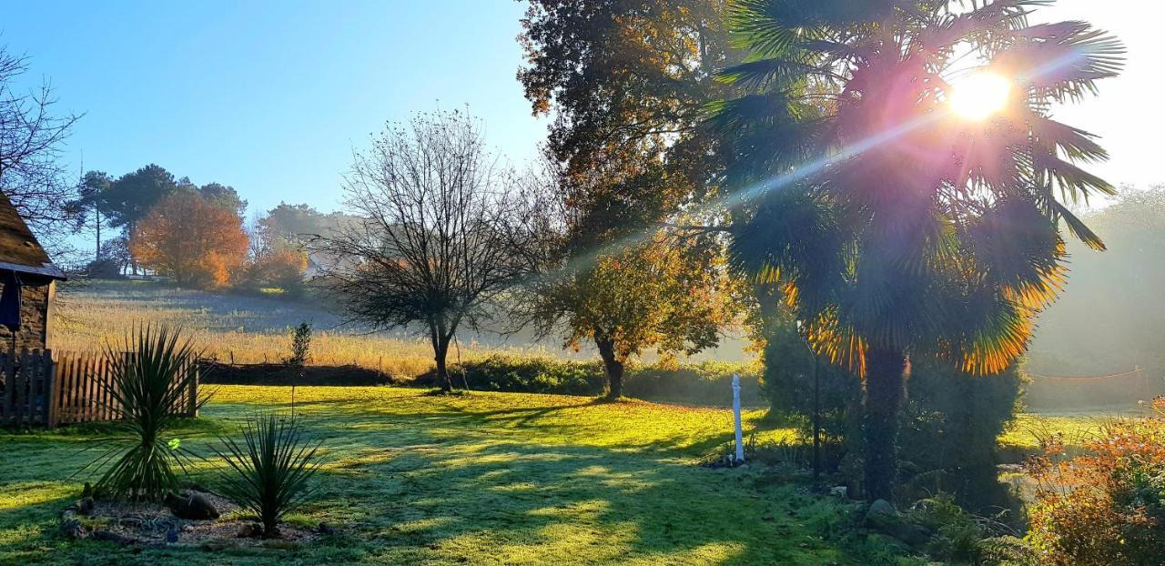 Le Vieux Moulin Gites - A Charming Stone Cottage With Garden View And Seasonal Pool Guegon Bagian luar foto